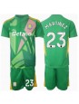 Aston Villa Emiliano Martinez #23 Torwart Heimtrikotsatz für Kinder 2024-25 Kurzarm (+ Kurze Hosen)